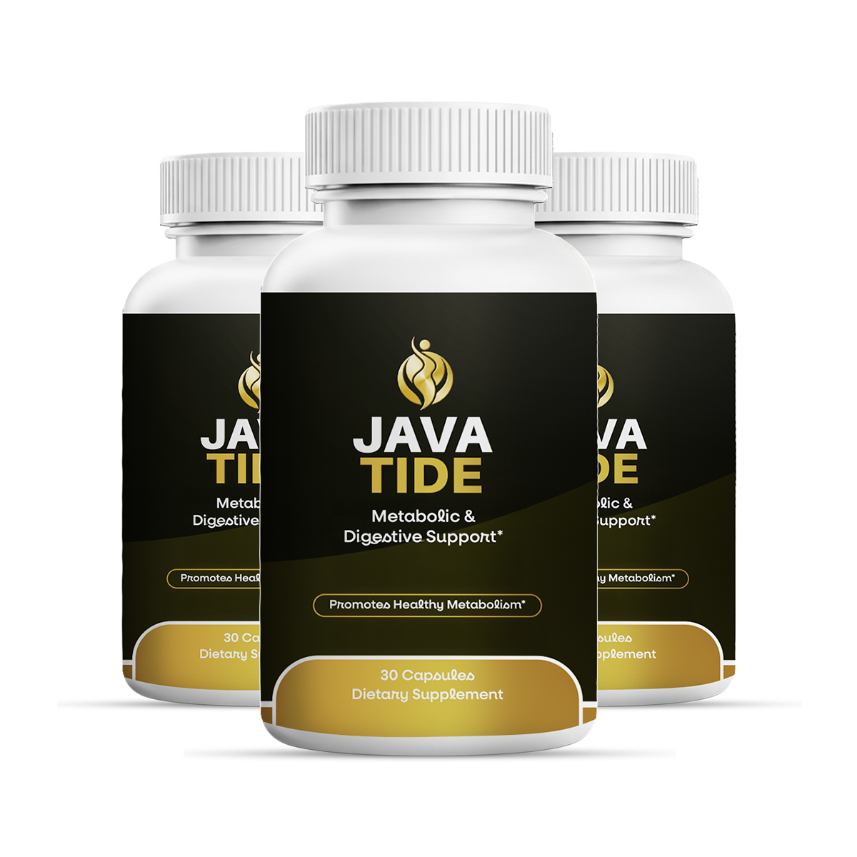 Three bottles of JAVATIDE dietary supplement